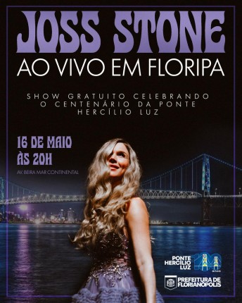 Joss Stone lidera festa histórica em Florianópolis