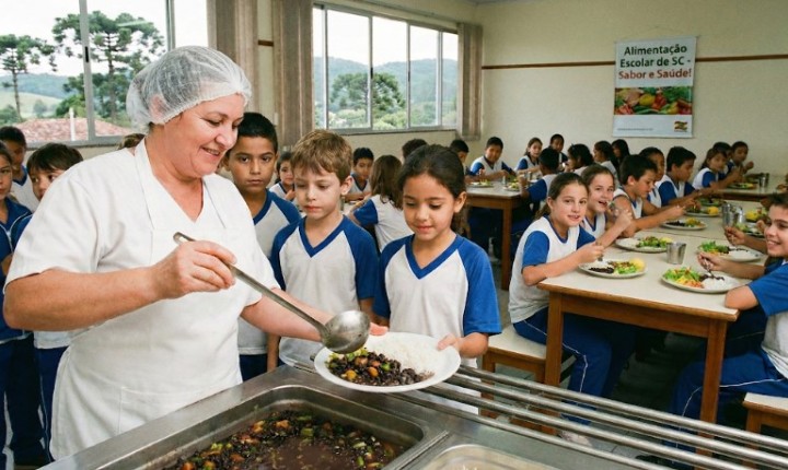 Cardápio escolar em SC impacta saúde e aprendizagem