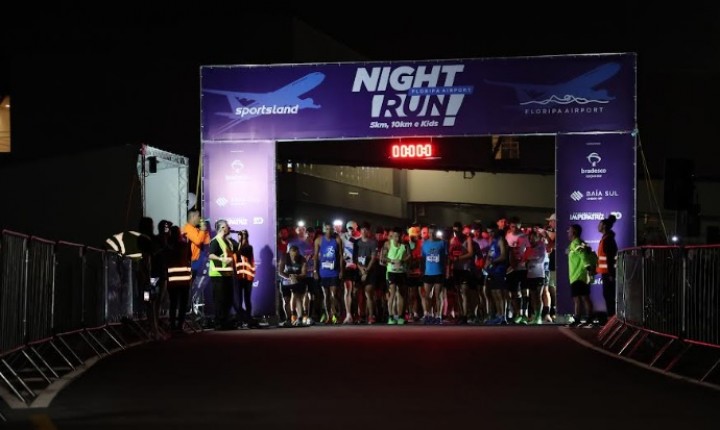 Night Run Floripa Airport leva atletas ao pátio dos aviões