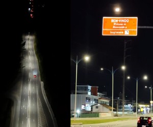Nova iluminação garante mais segurança em acessos ao Norte da Ilha