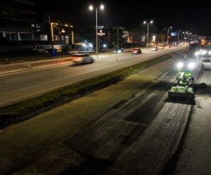 SC 401 testa faixa exclusiva para veículos pesados