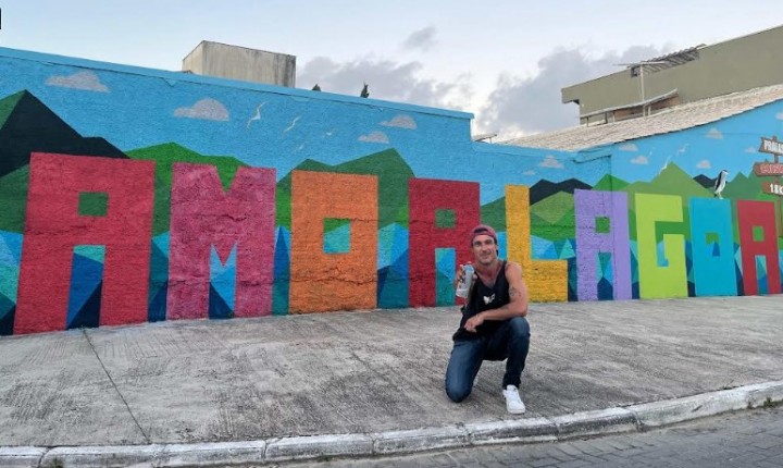 Binário da Lagoa se transforma em galeria a céu aberto