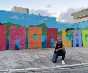 Binário da Lagoa se transforma em galeria a céu aberto