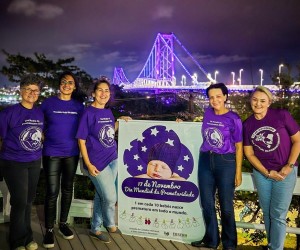 Iluminação roxa na Hercílio Luz reforça alerta nacional