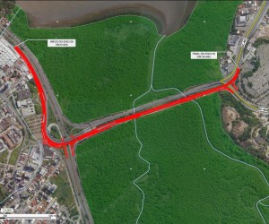 Novo elevado promete aliviar trânsito rumo ao Norte da Ilha