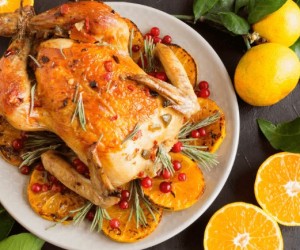 Laranja e mel renovam o sabor do peru tradicional