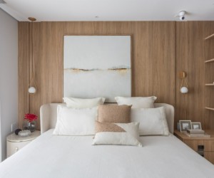 Suíte elegante ganha forma com escolhas inteligentes