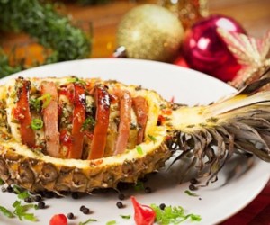 Prato criativo transforma tender em destaque festivo