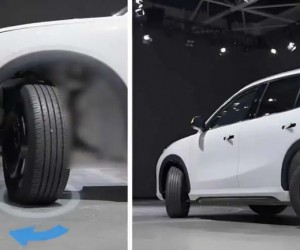 Geely mostra SUV que gira sobre o próprio eixo