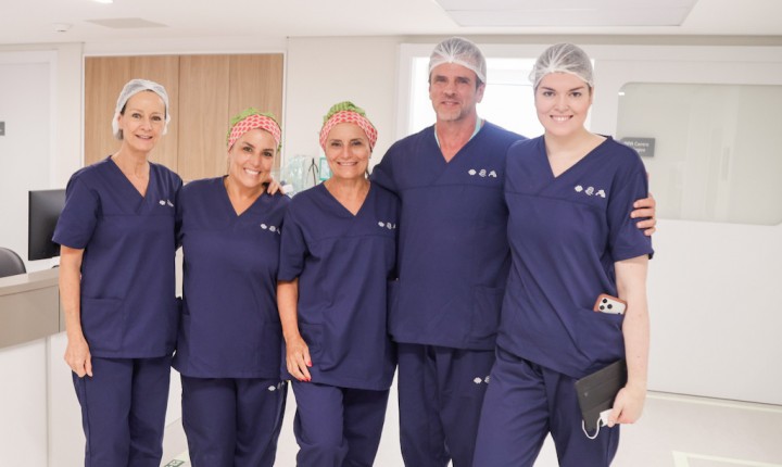 Aurora é o primeiro bebê nascido no  novo Hospital Baía Sul Mulher