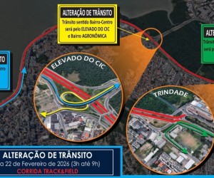 Beira-Mar Norte terá bloqueios no domingo