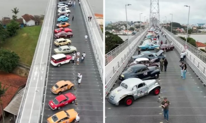 Ponte Hercílio Luz vira vitrine de clássicos