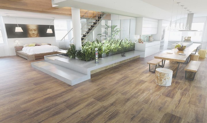 Porcelanato amadeirado ganha força em novos projetos