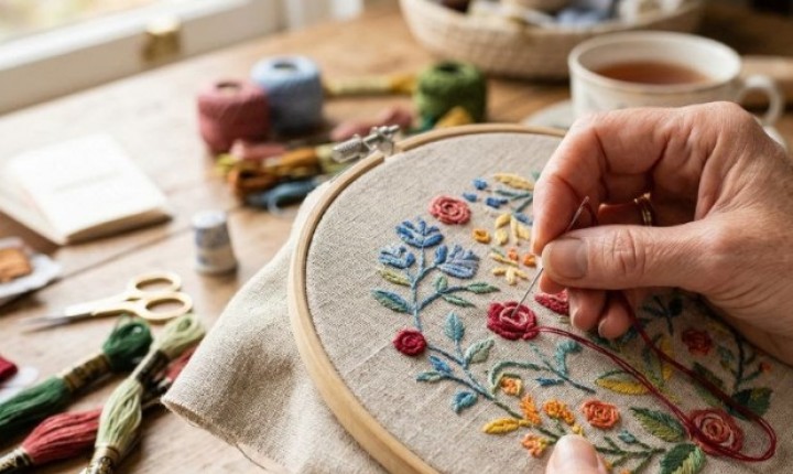 Oficina gratuita mistura literatura e bordado