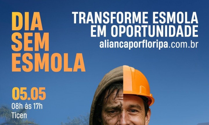 Floripa lança o 'Dia sem Esmola' e propõe mudança