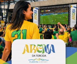 Floripa Airport vira ponto de torcida da Copa