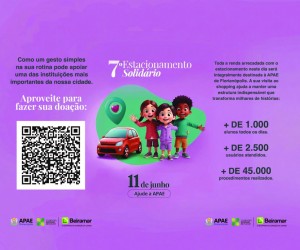 Beiramar terá dia solidário à APAE