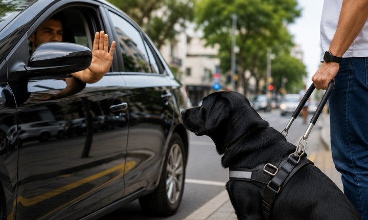 Caso com cão-guia leva Uber ao Procon