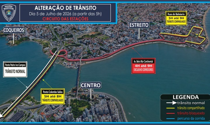 Corrida muda trânsito em Floripa neste domingo