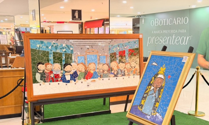 Luciano Martins estreia exposição gratuita de mosaicos