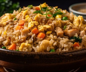 Frango, arroz e legumes em apenas uma receita