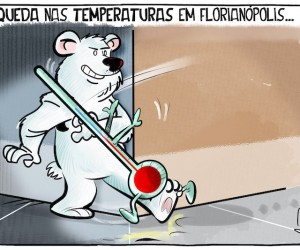 Massa polar baixa temperatura para um dígito