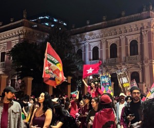 Ato pró-Lula percorre ruas do Centro de Florianópolis